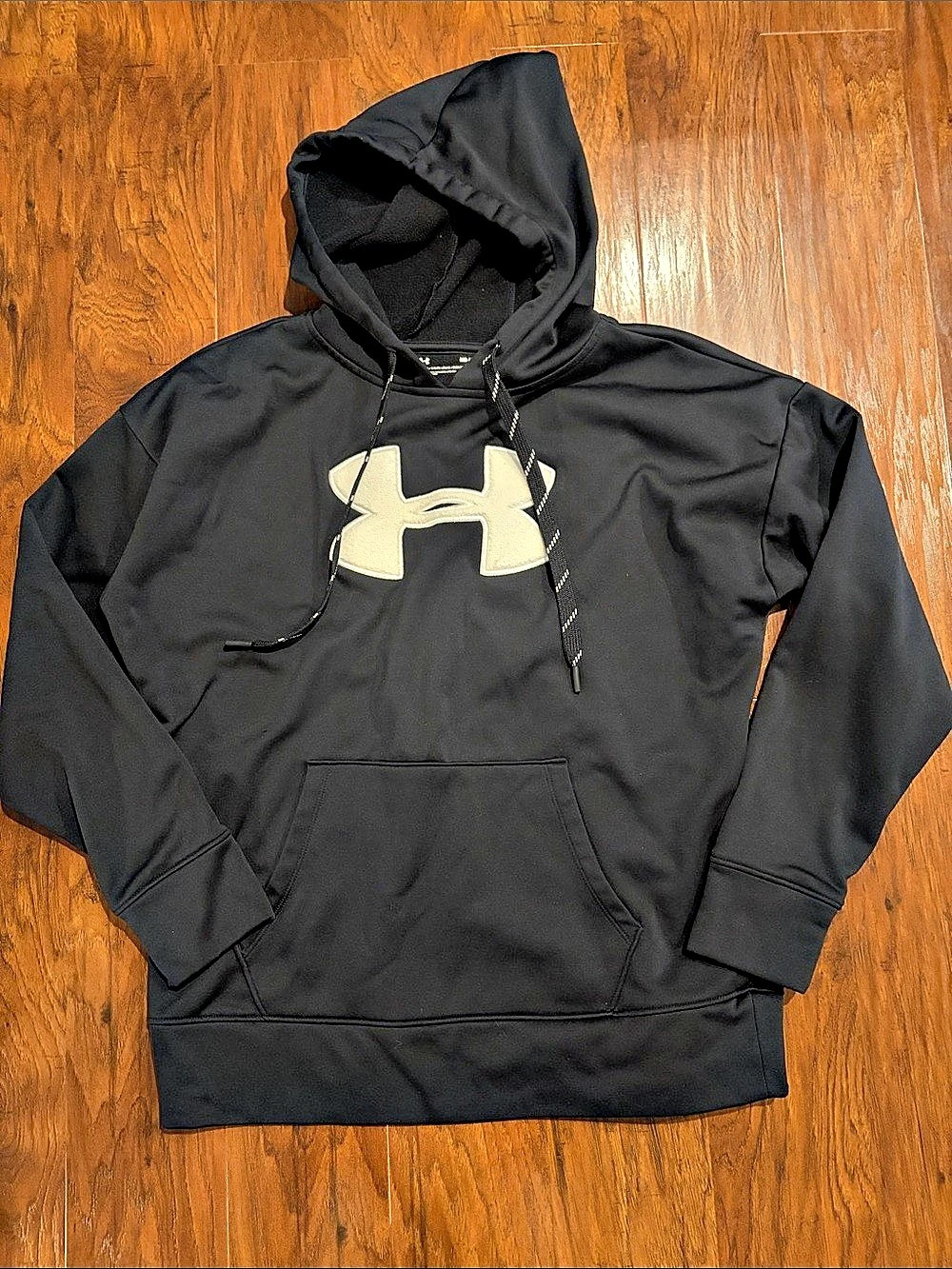 Under Armour Fleece Big Logo Hoodie Black Men's Medium